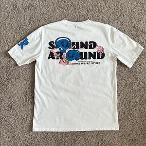 Zara Men’s Some Weird Stuff White Pocket Tee